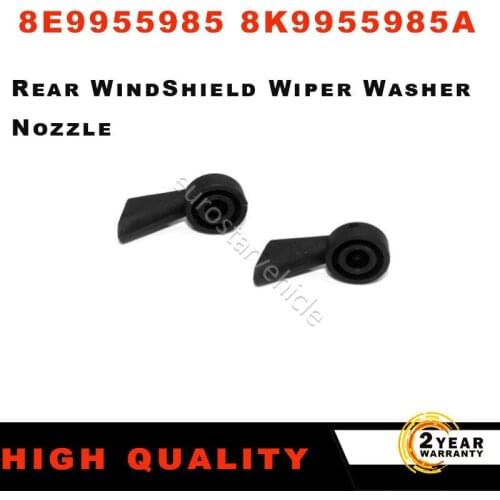 2Pcs 8E9955985 8K9955985A Black Plastic Rear Window WindShield Wiper Washer Nozzle Spray Jet For Audi A1 A3 A4 Q7 S3 S4