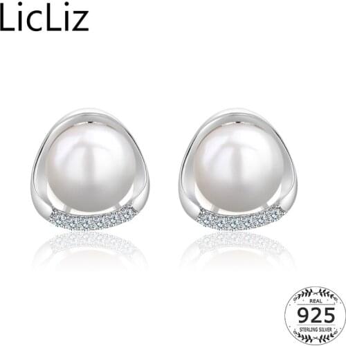 Серьги с жемчугом LicLiz China At AliExpress