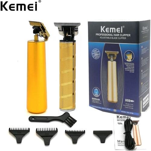 Kemei KM-1978B/T9 T-Outliner Heavy Hitter Cordless Trimmer Men 0mm Baldheaded Hair Clipper Finish Hair Cutting Machine