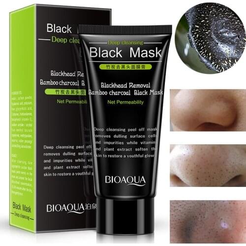 60g Blackhead Remover Nose Face Mask Pore Strip Tearing Black Mask Peeling Acne Treatment Unisex Deep Cleansing Skin Care