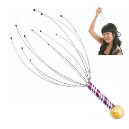 1Pcs Head Massager Octopus Shape Scalp Neck Massager Stress Release Relax Massage Claw Massager Pain Relief Body Care