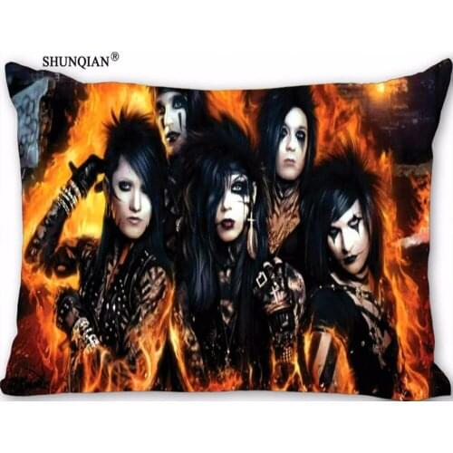 New Custom Black Veil Brides Pillowcase Zippered Rectangle Pillow Cover Cases Size 45X35cm,40x60cm,45X75cm,50X75cm(Two sides)