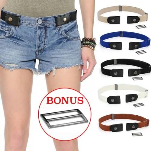 Buckle-Free New Slim Stretch Invisible Simple Lazy Stretch Belt Fat Elastic Belt