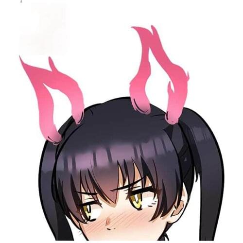 Personality Kotatsu Tamaki Peeker DIY Motorcycle Funny Car Stickers Personality Laptop Windows Decals Apply To Car Window Laptop