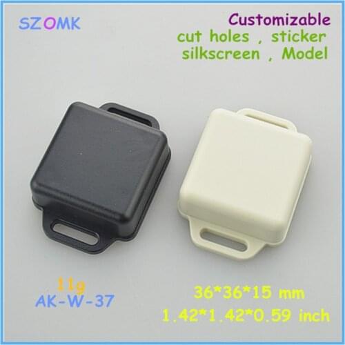 Plastic box case electronic project box for Diy housing (50 pcs) 36*36*15mm plastic project box pcb enclosure junction box
