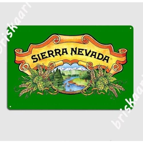 Sierra Nevada Poster Metal Plaque pub Design Wall Garage Decoration Tin sign Poster