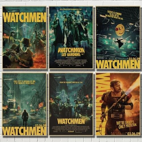 Watchmen Classic Movie Kraft Paper Poster Bar Cafe Living Room Dining room Wall Decorative Paintings
