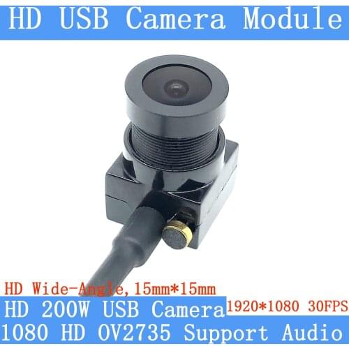 Wide Angle H:125 degrees 1080P Full Hd MJPEG 30fps USB Camera Module Android Linux UVC Webcam Mini Surveillance camera