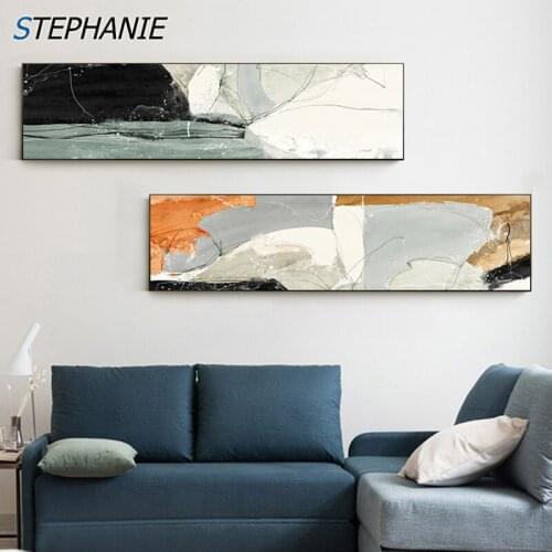 Modern Abstract Yellow Color Block Canvas Poster Black Gray Wall Painting Print Nordic Wall Art Picture Classic Background Decor