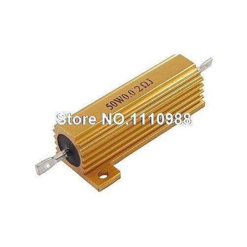0.02 Ohm 5% Screw Tap Mounted Aluminum Housed Wirewound Resistor 50W