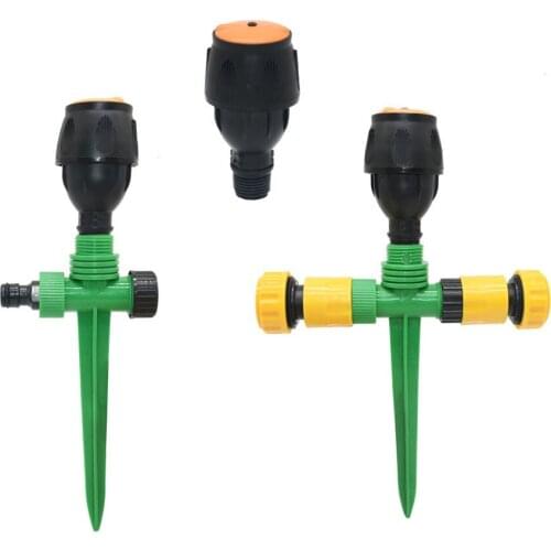 1/2" garden Lawn rotating sprinkler With support Plastic nails garden farm sprinklers Irrigaiton watering 1pcs