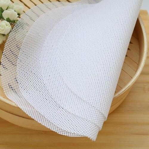 100pcs 24cm Round Silicone Eco-friendly Steamer Pad Steamed Stuffed Bun Bread Pad Household Steamer Steamed Dumplings Mat ZA4924