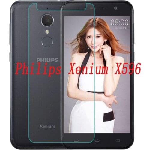 2PCS NEW Screen Protector phone For Philips Xenium X596 phone Tempered Glass SmartPhone Film Protective Screen Cover