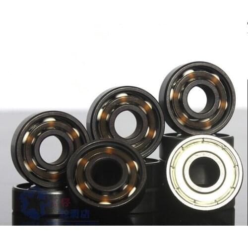 608 608ZZ black pottery bearing flower speed skating bearing ceramic bearing skateboard skating shoes white pottery 8x22x7mm