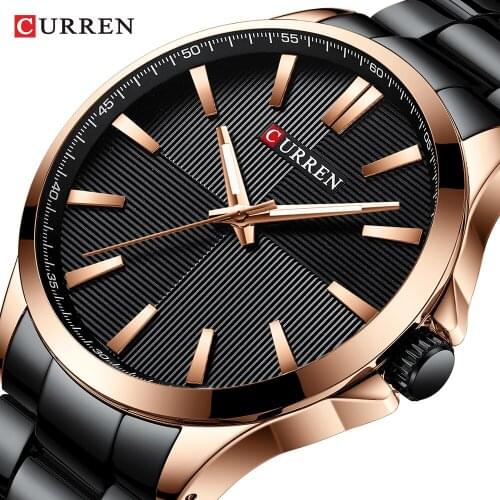 CURREN Watches Men Fashion Watch 2019 Luxury Stainless Steel Band Reloj Wristwatch Business Waterproof Clock Relogio Masculino