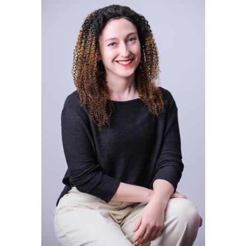 Mmuxuno Human Hair 13*4 ombre hair Lace Frontal Wig 130% Density Brazilian Afro Kinky Curly Brown Lace Front Wigs with body Hair