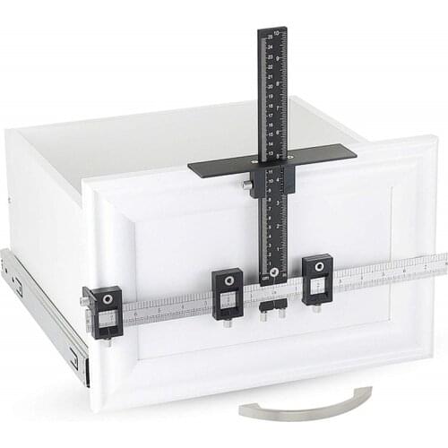 Woodworking Tools Cabinet Hardware Jig Tool - Drill Template Guide for Door and Drawer Handle + Knob + Pull Installation Tools