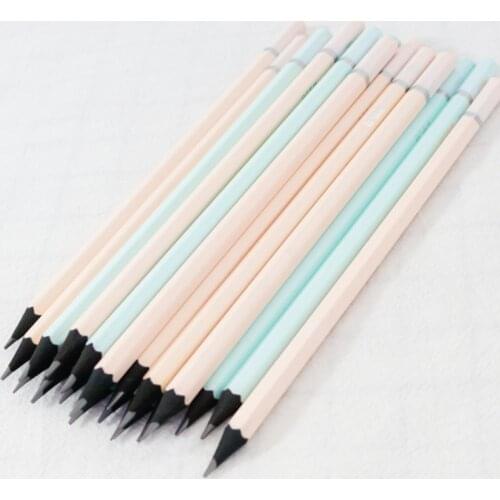 Hot sell!60pcs black wooden pencil student kid pencils for school writing carpenter children 2B drawing pencil free shipping