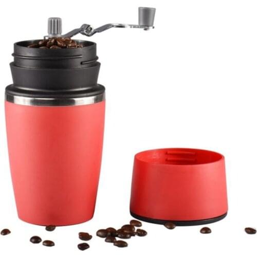 MICCK Mini Portable Manual Coffee Grinder For Kitchen Barista Tools Cappuccino Latte Art Grinding Drewing In One Cafe Tamper
