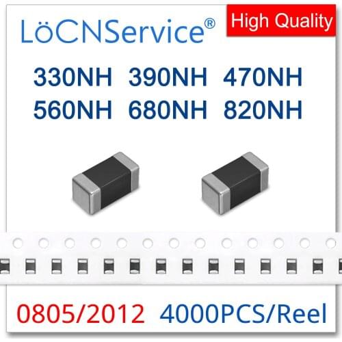 LoCNService 0805 2012 4000PCS 10% 330NH 390NH 470NH 560NH 680NH 820NH Multilayer Chip Ferrite Inductors High Quality
