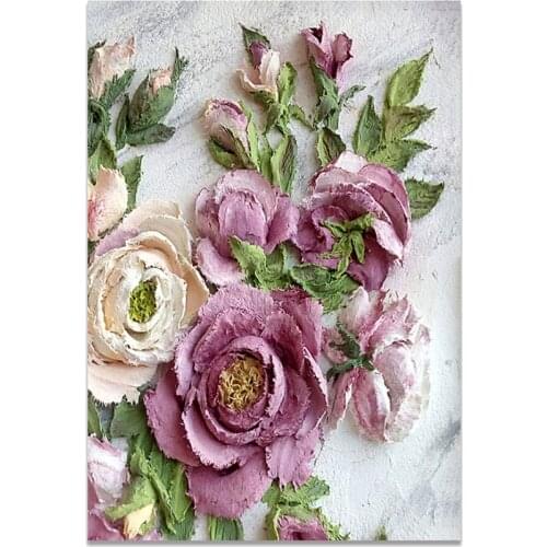 Flower DIY Cross Stitch 11CT Embroidery Kits Needlework Craft Set Printed Canvas Cotton Thread Home Decoration On Sale Sell