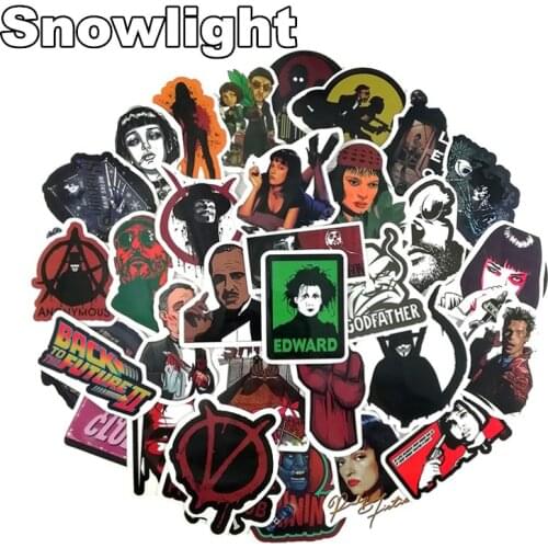 10/50pcs/set Doodling Film Style Movie Star Stickers For Kids Luggage Skateboard Laptop Waterproof Graffiti Toys Sticker