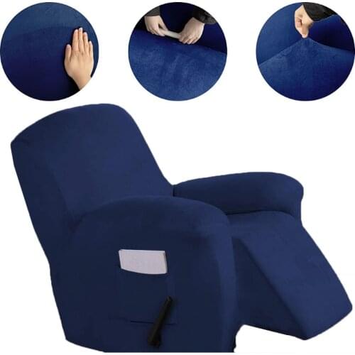 Plush Recliner Chair Cover All-inclusive Couch Cover Recliner Sofa Slipcover 1 Seater Armchair Protector for Living Room