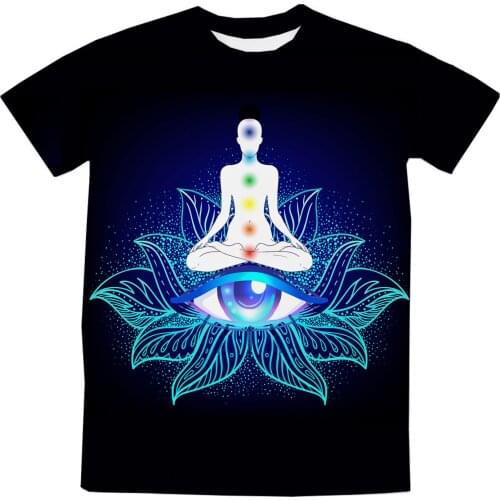 REAL American US SIZE Chakra Balanced - Elevation Sublimation Printing Plus Size 3XL 4XL 5XL 6XL Top T-Shirt
