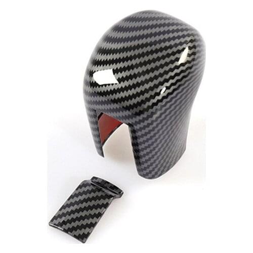 Sticker Carbon Fiber Style Interior Gear Shift Knob Cover Trim for Honda Civic 2018 2019 2020 2021 10th Gen Auto Transmission