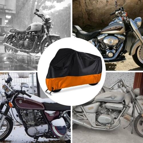 Motorcycle Cover All Season Waterproof Outdoor Protection Precision Fit up to 116 Inch For Tour Bikes Choppers and Cruisers