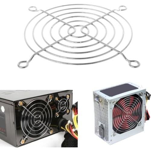 Fan Protection Net Grille 9cm Dia Iron Mesh Safety Grid For Computer Case Fans