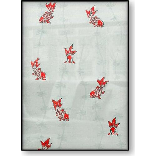 Gold Fish Illustration Bijutsu Sekai Watanabe Seitei Japanese Art Poster Koi Fish Canvas Print Chinese Pattern Wall Art Decor