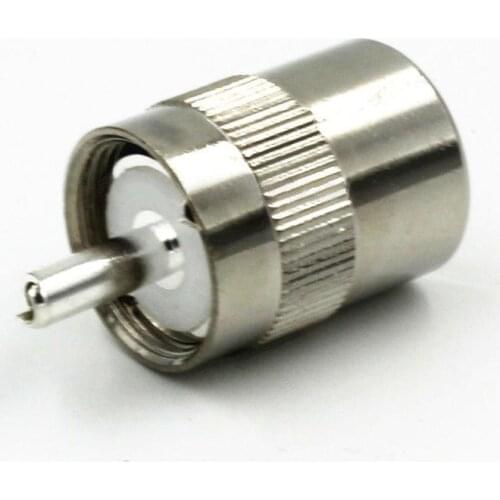 10PCS new UHF male PL259 RF connector welding RG5 LMR300 RG212 5D-FB cable straight nickel plated adapter