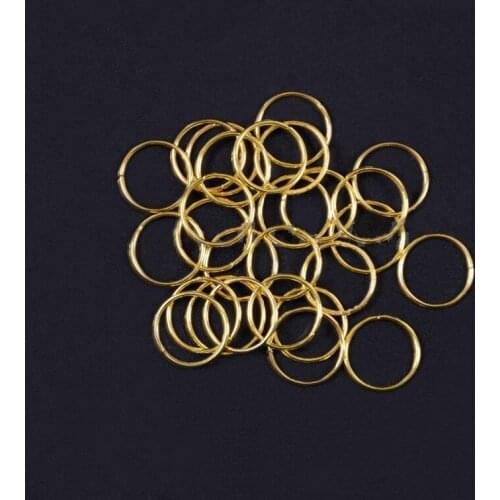 100pcs 10mm Hair Braid Rings Accessories Clips for Women and Girls Dreadlocks Beads Cuff Clip Metal Ring Hair Styling Tools