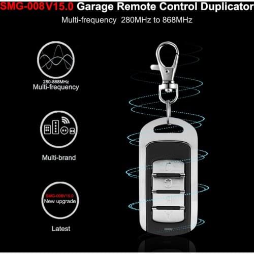 20 PCS Garage Door Remote Control Duplicator 280mhz-868mhz Multi Frequency Garage Command Opener 433 390 868 MHz Gate Key Fob
