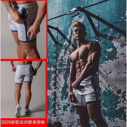 2021 New Arrival Shorts Cn(origin) Lyft Fitness Men Sports Mid Drawstring Straight Knee Length Regular Character Appliques China