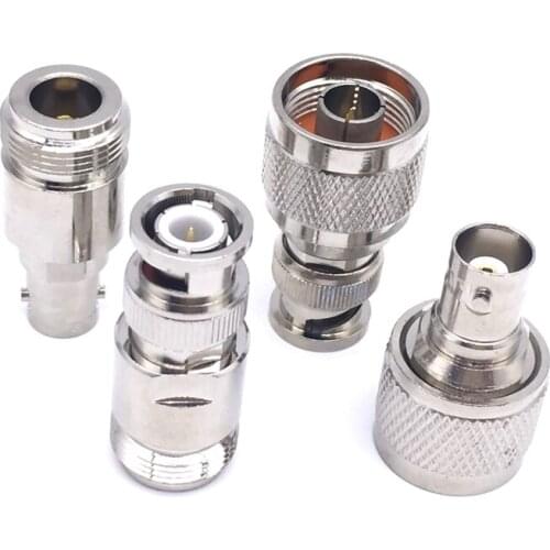The factory sales 4pcs/set BNC to N adapter BNC male female to N male Plug female Jack RF connector 4 type fast ship