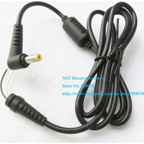 90 Degree Angled DC Plug 5.5x1.7mm Connector Laptop Cable About 1.2M/Free Shipping/5PCS