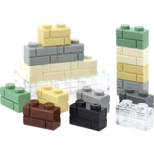 DIY Building Blocks 130PCS Wall Figures Bricks 1x2 Dots Educational Creative Toys for Children Size Compatible With 98283