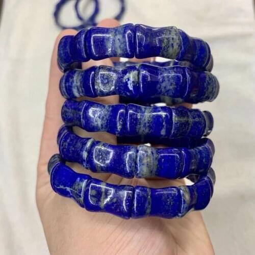 Natural Lapis Lazuli Gemstone Bracelet Natural Energy Stone Jewelry Bangle For Woman For Man Wholesale