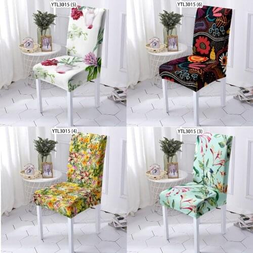 Watercolor plant flowers pink chair recliner cover chair cover stretch wedding chair covers office chair cover home decor home