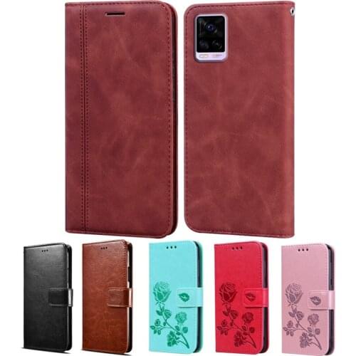 Flip Case For Vivo S7 5G Cover PU Leather Wallet Fashion Stand Capa for VIVO S7 V2020A Cover Phone Magnetic Protector Case Etui
