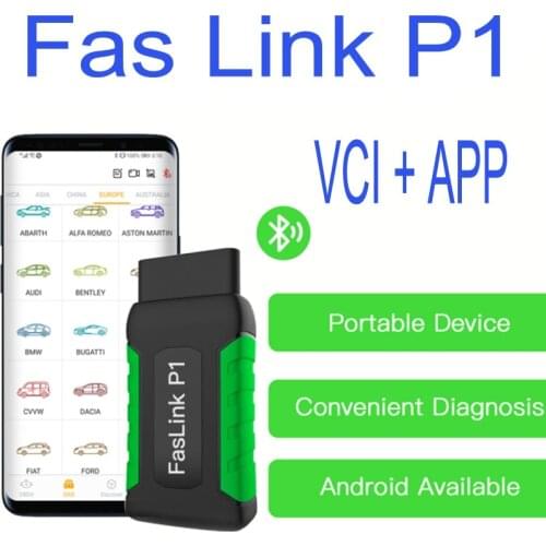2020 FasLink OBD P1 Full System Code Scanner Car Vehicle Error Reader Diagnostic Tool Read Erase Errors Engine System