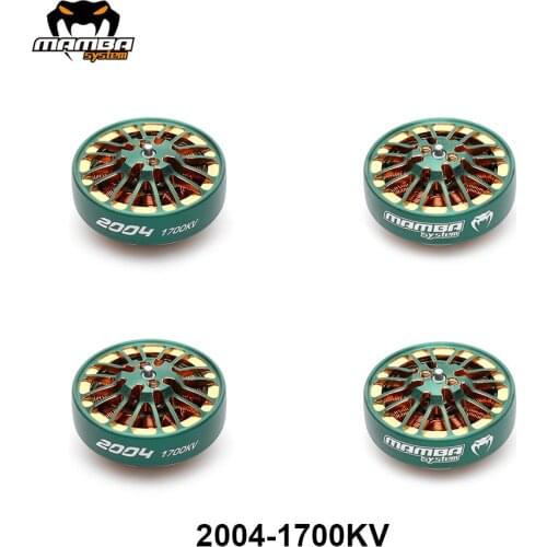 DIATONE MAMBA TOKA 2004 1700KV/2900KV Brushless Motor Racing Motor Green Suit for 3.5in-5in Props RC for FPV Quadcopter