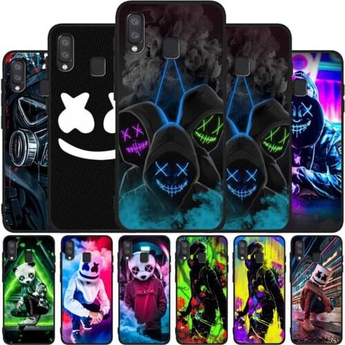 DJ Man Antigas mask Black Soft Phone Case For Samsung A10 A20 A30 A40 A50 A70 A21 A31 A51 A71 A41 A32 A42 S52 A72 A6 2018
