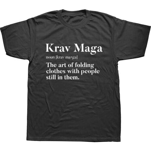 Krav Maga Makes Me Happy You Not So Much Funny Martial Arts Fashion New Cotton Short Sleeve T Shirts O-Neck Harajuku T-shirt