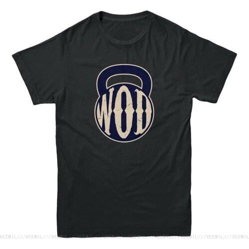 WOD Kettlebell Fitness Life Lifting Weights Workout Gym Healthy Mens T-Shirt For Youth Middle-age The Old