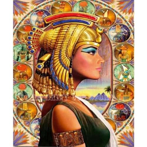 5D DIY Diamond Painting egyptian goddess , Cleopatra Diamond Embroidery Home Decor Full Needlework Diamond Mosaic wall nice Gift