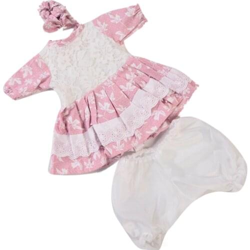 KEIUMI Lovely Doll Clothing Suit For 16-17 Inch Baby Doll Fashion Doll Dress Reborn Girl Doll Accessories For Kids Birthday Gift