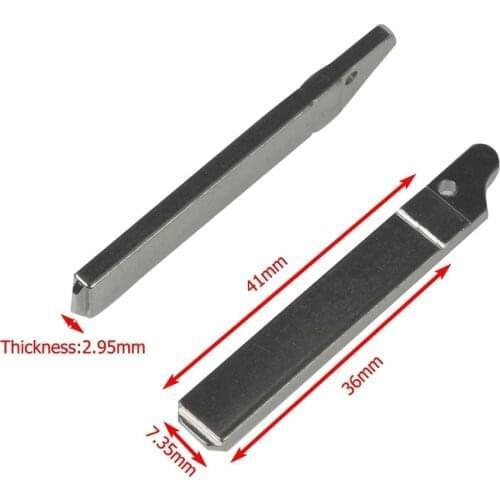 Kutery Remote #72 Flip Car Key Blank For Renault Citroen Triumph Peugeot VA2 Key Blade Replacement Without Groove